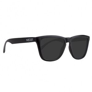 Nectar Coltic Polarized Sunglasses in Black Frame/Black Lens with Leather Pouch